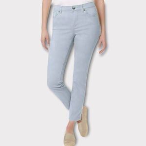 Buffalo Women Ocean Blue Havana High Rise Soft Stretch Ankle Skinny Jean Size 6